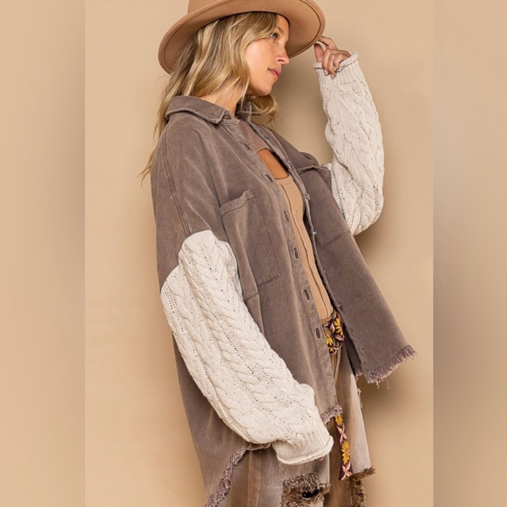 COPY - Adyta Shacket in Choco